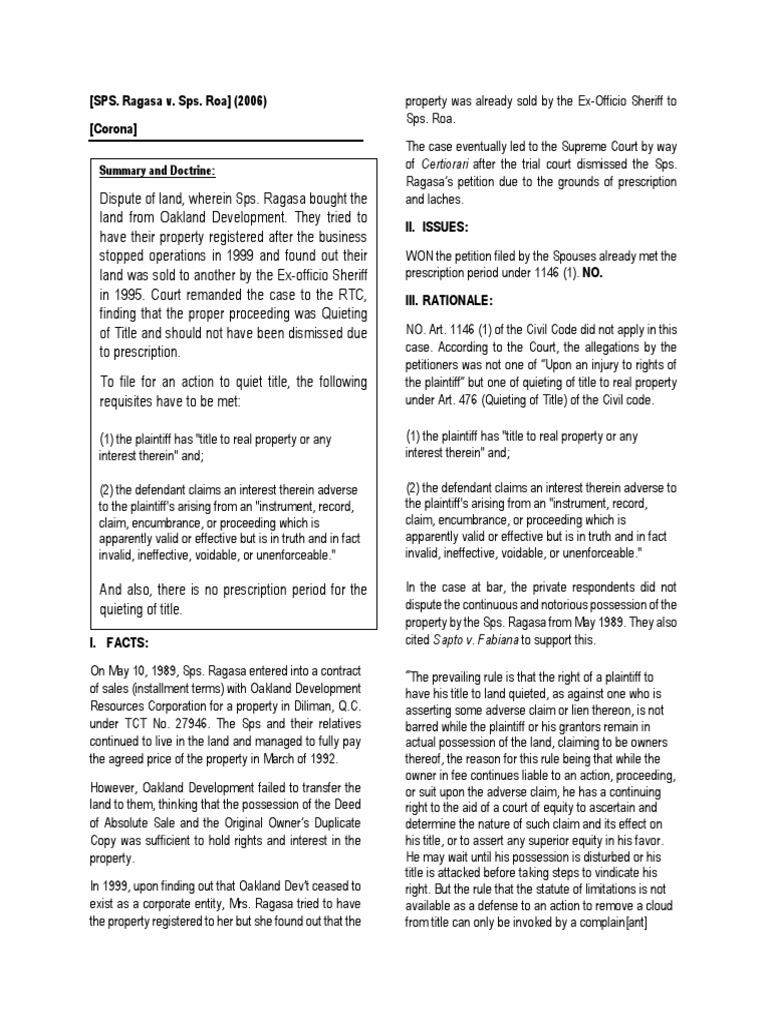 The Supreme Court Rules That Prescription Does Not Apply in Cases