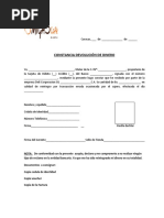 Carta De Devolucion De Dinero Por Error  Compartir Carta