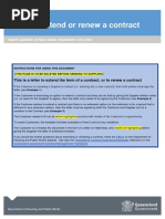 Letter To Extend or Renew A Contract: Insert Subtitle of Fact Sheet Maximum One Line