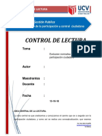 Esquema para Control de Lectura