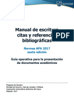 Manual de Escritura Citas y Referencia Bibliografica PDF