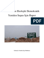 Kobani'nin Ekolojik Demokratik Yeniden İnşası İçin Rapor