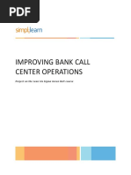 LSSGB - Project 3 - Improving Bank Call Center Operations - Problem