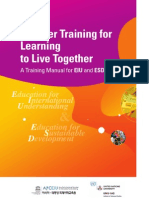 Teacher Training for Learning to Live Together - A Training Manual