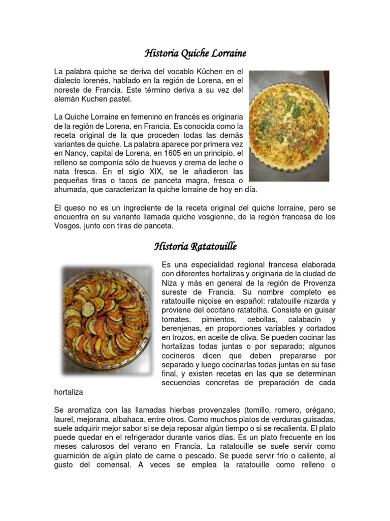 Historia Recetas Estandar | PDF | Alimentos preparados | Alimentos