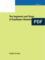 The Segments and Tones of Soyaltepec Mazatec