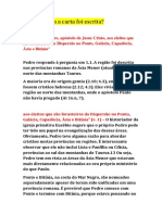 Carta de Pedro: Encorajamento em tempos difíceis