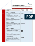 Work Guide Unit 10 - Basic 6: Activities Date