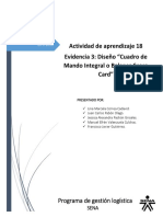 Evidencia 3 Cuadro de Mando Integral Cementos