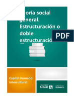 Teoría Social General. Estructuración o Doble Estructuración PDF