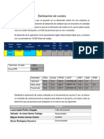 Estimación de Costos