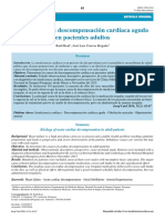 Etiología de la descompensación cardíaca aguda en pacientes adultos