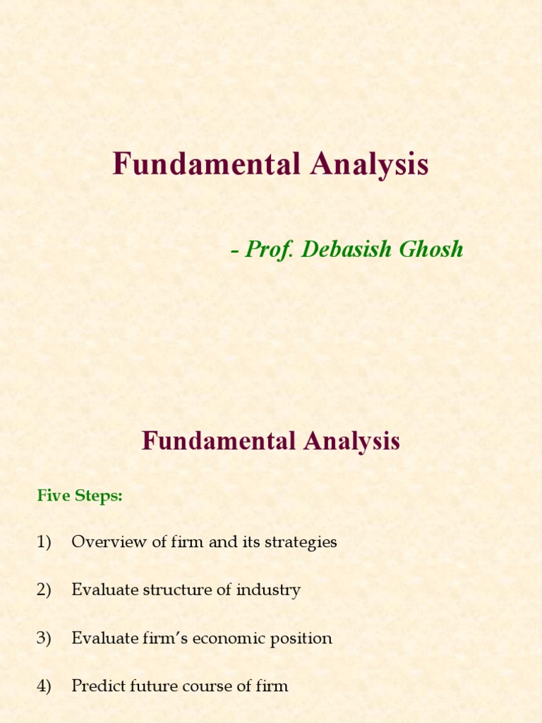 Fundamental Analysis: Five Key Steps | PDF | Valuation (Finance ...