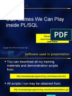 SQL Games We Can Play in PLSQL