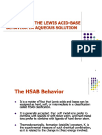 3b-Pattern in The Lewis Acid Base Behaviour in Aquoeous Solution PDF