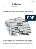 Federal Government Jobs For All Agencies PDF