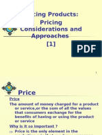 Pricing Products: Pricing Considerations and Approaches