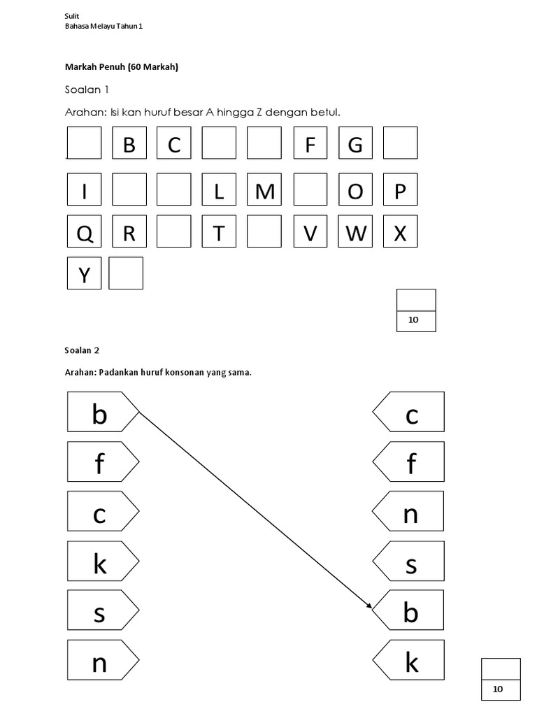 Soalan Bm Tahun 1 2017 Pdf
