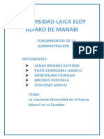 Fundamentos de La Administracion Enfoque Laboral en Ecuador
