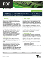 Road Design Note 0613 Guidelines For The Protection of Gantry and Cantilever Sign Suppor