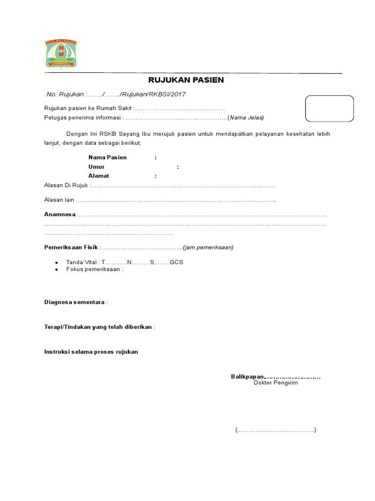 Form Rujukan 2 | PDF