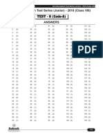 Solutions AIATS (Junior) - 2018 Test-6A - Class-8 (25!02!2018)