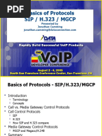 Basics of Protocols SIP / H.323 / MGCP: Presented by Jonathan Cumming