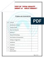 Quality Control in Birla Cement New