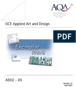 GCE Applied Art and Design: April 2007