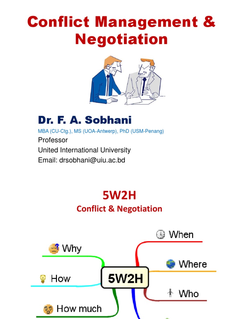 Conflict Management and Negotiation Insights | PDF | Negotiation ...