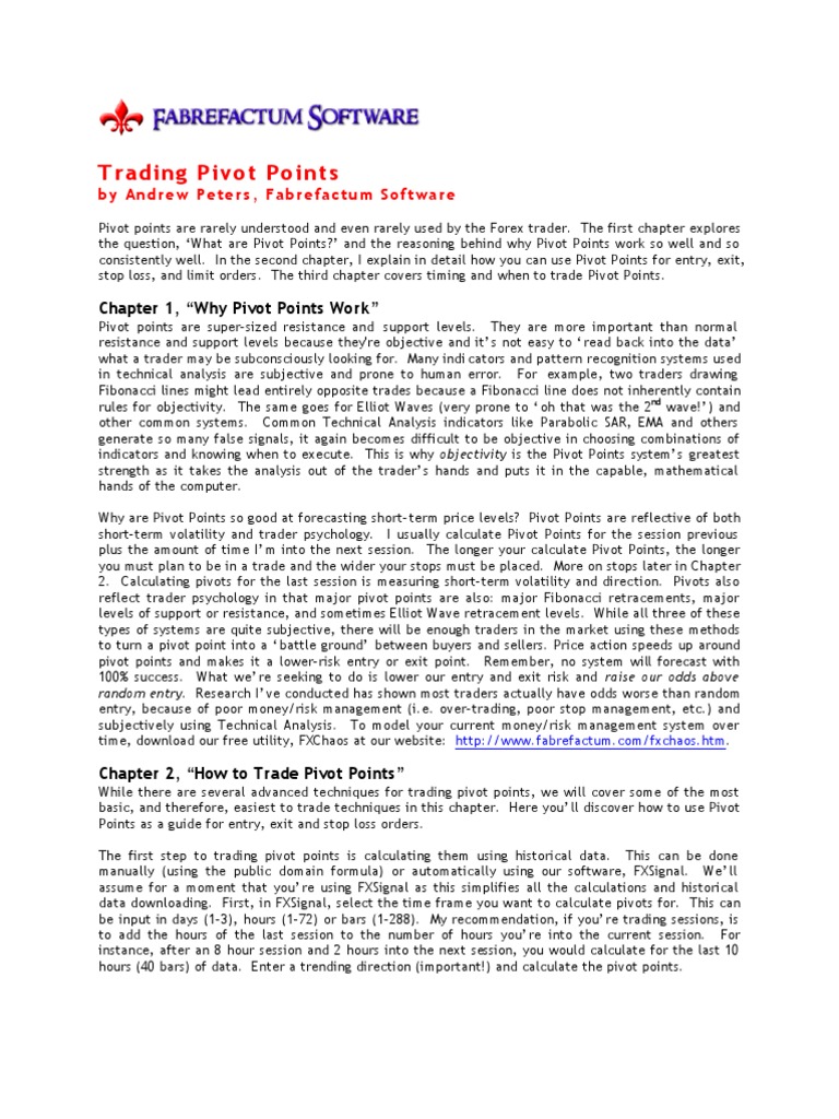 Trading Strategies with Pivot Points | PDF | Technical Analysis | Day ...
