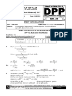 XI Maths DPP (07) - Basic Maths + Quadratic Equation + Sequence - Series