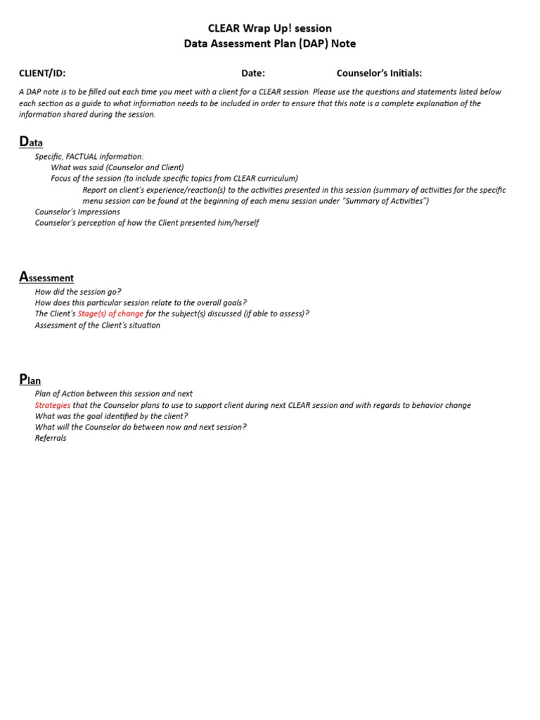 D A P Note  PDF