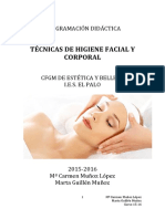 Técnicas de Higiene Facial y Corporal