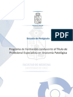Informacion Sobre El Titulo Profesional de Especialista en Anatomia Patologica PDF 219 MB