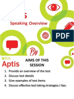 10 Aptis Speaking Overview