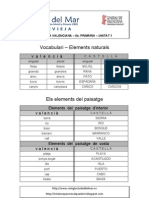 Unitat 1 - Vocabulari - Ortografia - Gramàtica - Expressió Escrita