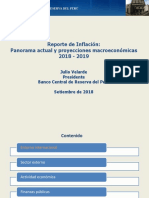 Reporte de Inflacion Setiembre 2018 Presentacion