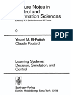 Lecture Notes in Control and Information Sciences: Yousri M. EI-Fattah Claude Foulard