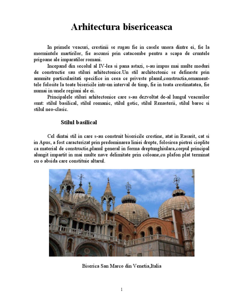 Arhitectura Bisericeasca | PDF