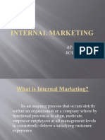 Internal Marketing: Aparna B Roll No: 3
