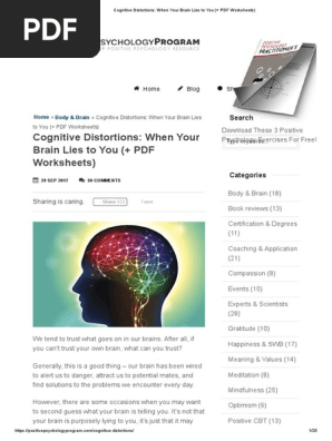 25 Cbt Techniques And Worksheets For Cognitive Behavioral