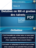 Thème N - 4 Dotation Et Management Des Talents