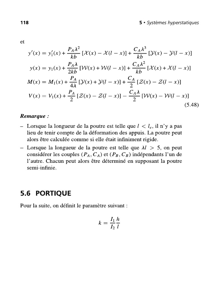 Formulaire Portiques | PDF