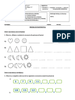 Prueba Patrones y Secuencias Numéricas