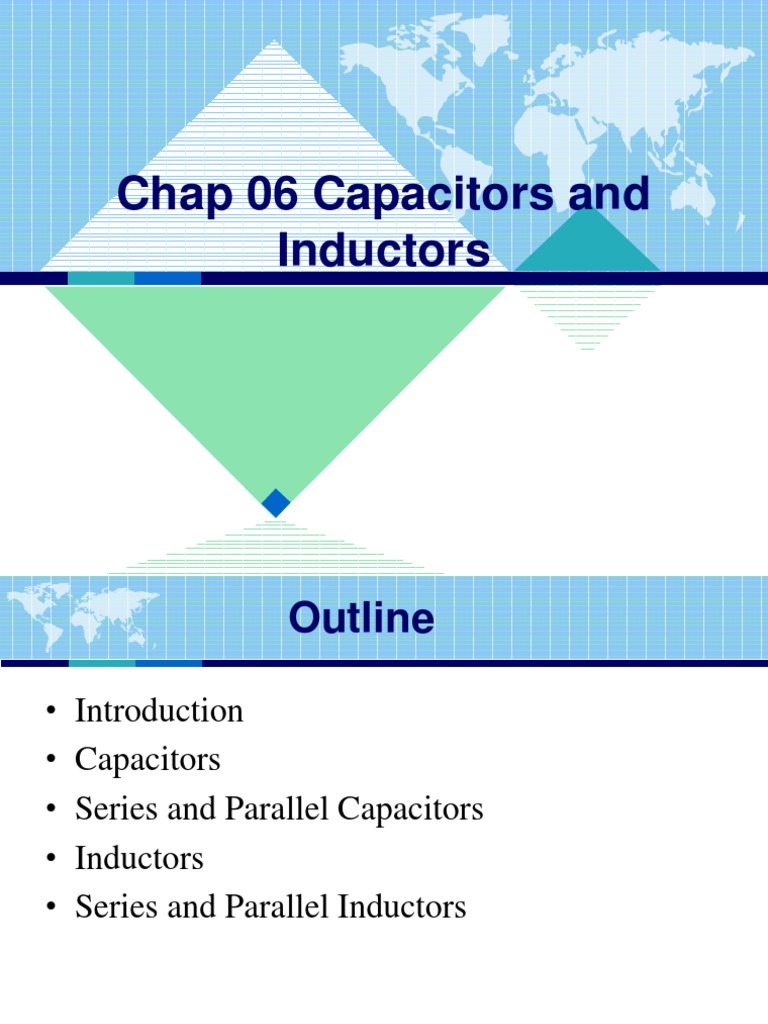 Chap 06 Capacitors and Inductors PDF Inductor Series And Parallel
