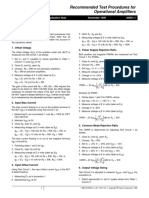 Recommended Test Procedures For OP Amp PDF