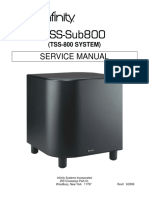 TSS-800 Infinity Subwoofer PDF