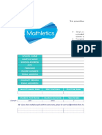 Mathletics Quick Upload Spreadsheet