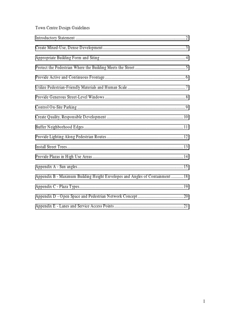 Town Center Design Guidelines Bagus - Whiterock PDF | PDF | Street ...